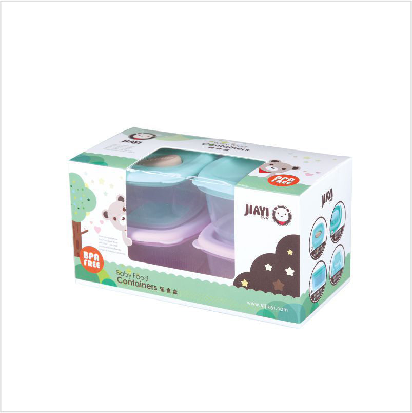 Babyproph Jiayi Baby Food Container 4pcs Freezer Storage Containers BPA FRE