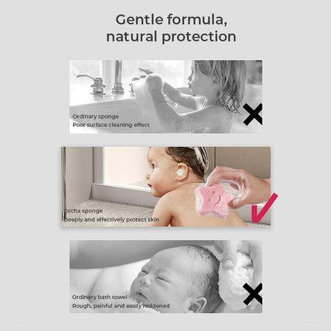 Baby Pro Natural Konjac Gentle Cleansing Baby Bath Shape Sponge