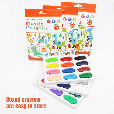 Smart Sprout Water Drop Shape Crayons Set Washable Plastic Crayons For Kids