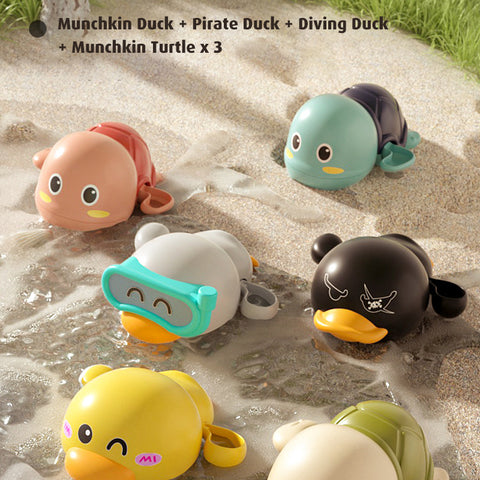 Baby Pro Baby Bath Toy Tortoise Water Wind-up Turtle Kids Beach Toys