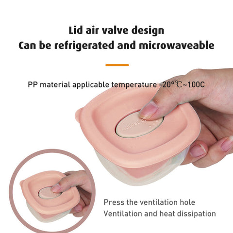 Baby Pro Baby Food Container 4pcs Freezer Storage Containers BPA FREE