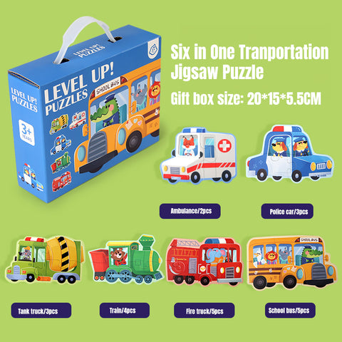 Baby Pro Children Early Education Animal Oceans Dinosaur Jigsaw Toys Cartoon Puzzles Gift Set Intelligence for Kids and Toddler