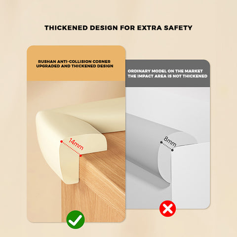 Baby Pro 10pcs Baby Anti-Collision Safety Corner Foam Protector Guard