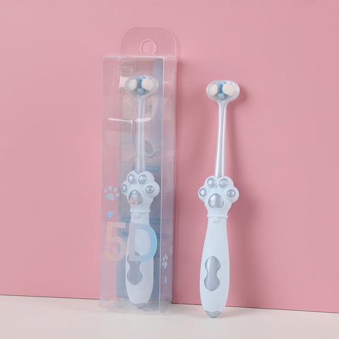 Baby Pro 5D Paw Shaped Toothbrush Ultra Soft Bristles For Gentle And Deep Cleaning