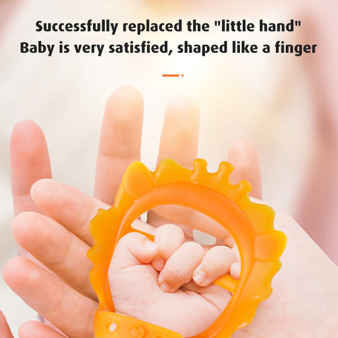 Baby Pro Nano Silver Silicone Teether Lion Design Adjustable Wristband BPA Free