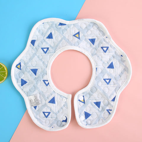 Baby Pro Baby Waterproof Flower Bibs 360 Rotate Drool Bibs Super Absorbent