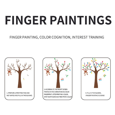 Smart Sprout Finger Painting Fun Set Washable And Non-toxic Colors For Creative Kids
