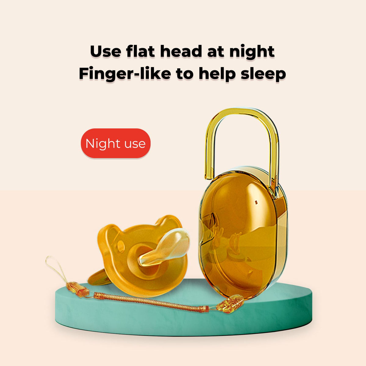 Babyproph Premium Nano Brown Newborn Baby Pacifier Day and Night