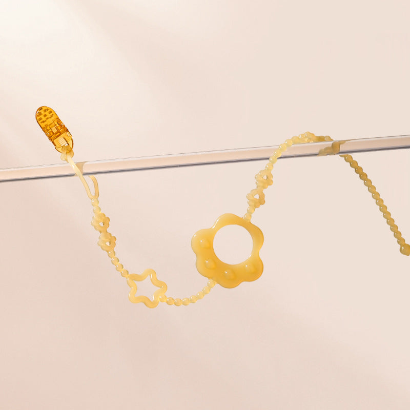 Baby Pro Baby Silicone Strap Pacifier Chain Teether Cat Paw Shape BPA Free