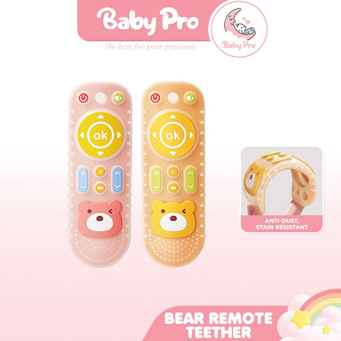 Baby Pro Remote Control Shaped Silicone Teether Perfect for Little Hands