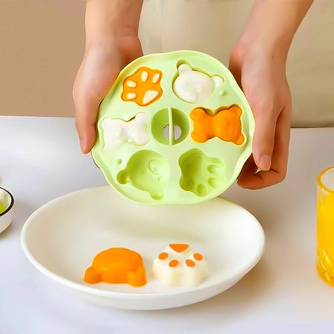 Baby Pro Bear Design Silicone Food Molder Easy Release Bakeware for Kid's Treats
