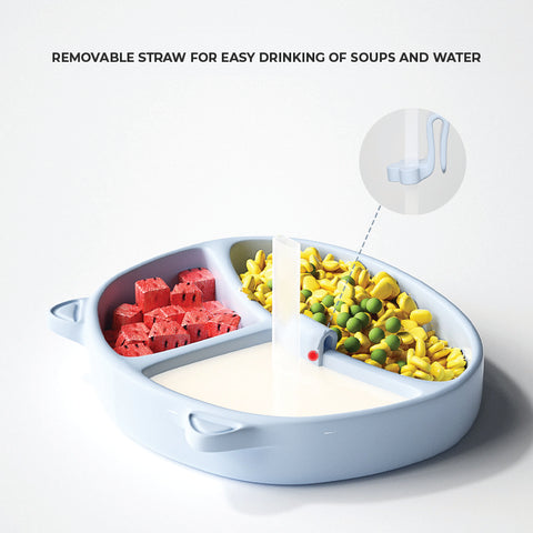 Baby Pro Baby Cute Silicone Cat Plates Safe and Durable BPA Free