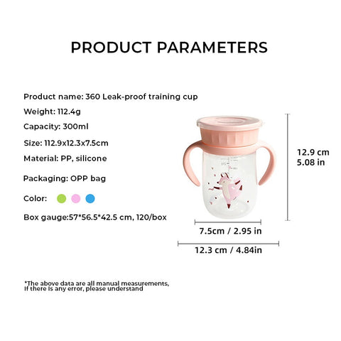 Baby Pro Spill-Proof And Easy-Grip 360° Training Cup