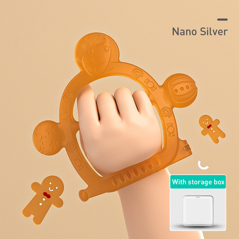 Baby Pro Nano Silver Silicone Adjustable Wristband Teether BPA FREE