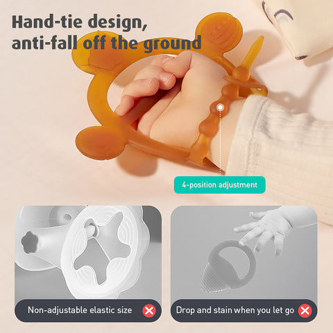 Baby Pro Nano Silver Silicone Adjustable Wristband Teether BPA FREE