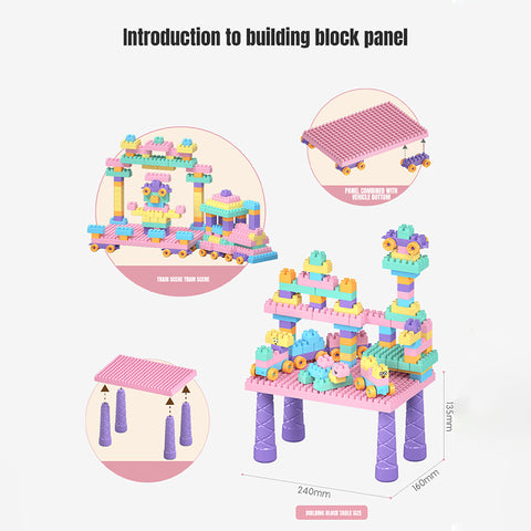 Smart Sprout Kids Educational Build And Play DIY Building Blocks Set With Stand