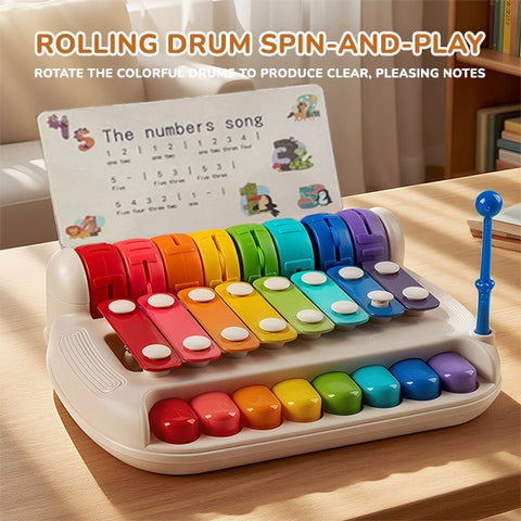 Smart Sprout Kid's Early Learning Instrument Xylophone Musical Toy with Song Cards