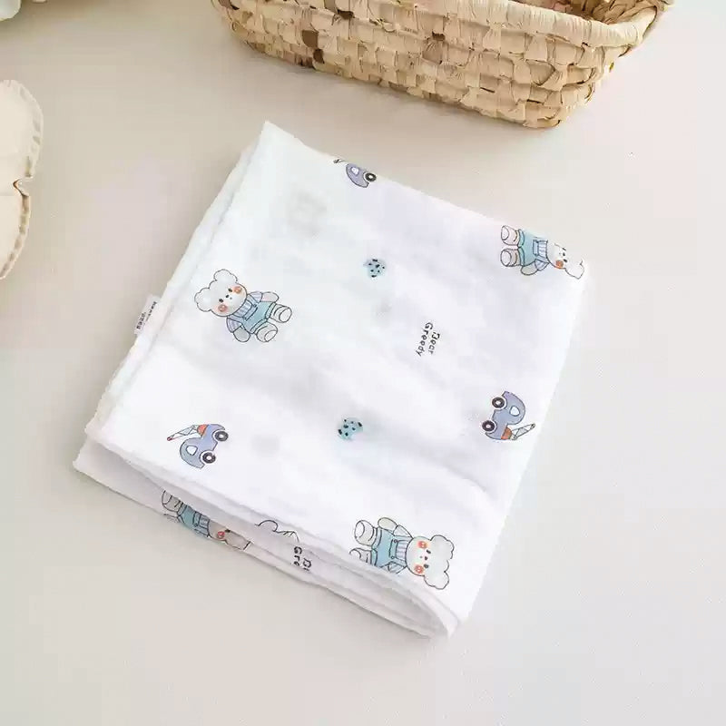 Baby Pro Newborn Blanket Bamboo Fabric Muslin Soft Cotton Swaddle