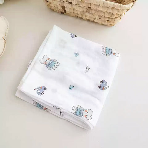 Baby Pro Newborn Blanket Bamboo Fabric Muslin Soft Cotton Swaddle