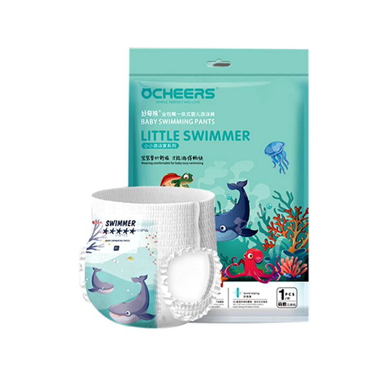 Baby Pro Ocheers Whale Swimming Diapers Waterproof Pull-up Pants Swimming pool Baby Disposable L M XL XXL