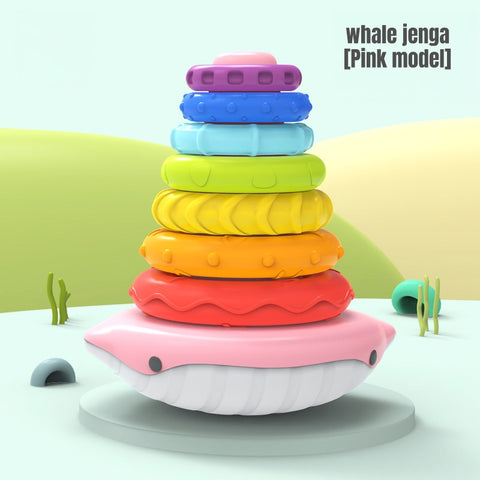 Smart Sprout Early Educational Whale Ring Stack & Sound Toy Play And Learn