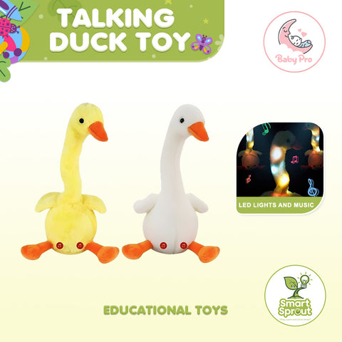 Smart Sprout Voice Repeating And Rechargeable Talking Duck Plush Toy