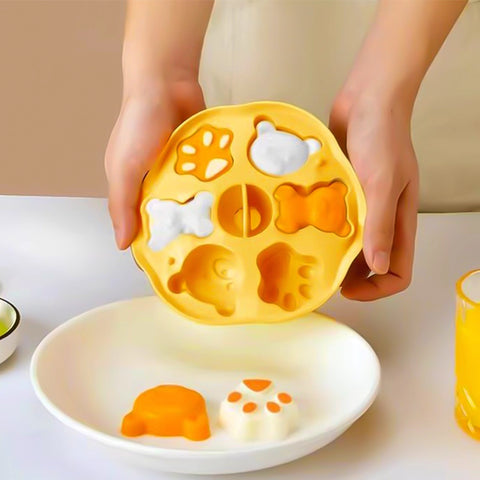 Baby Pro Bear Design Silicone Food Molder Easy Release Bakeware for Kid's Treats
