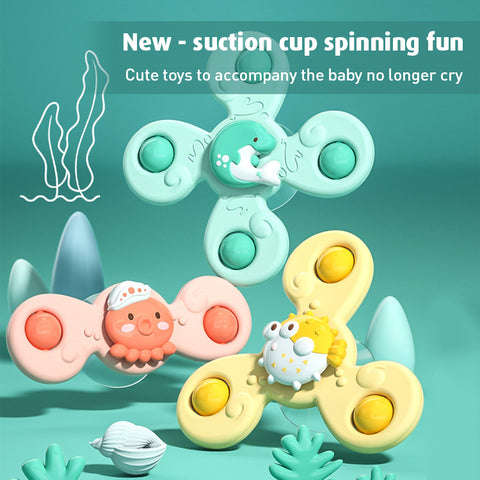 Smart Sprout Table Animal Sucker Finger Spinning Rotating Toy for Baby