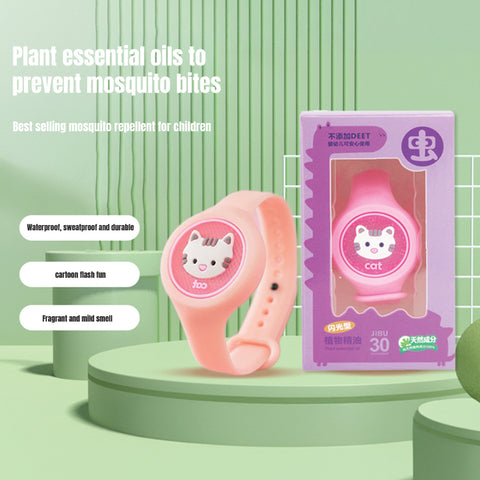Baby Pro Kids Lightweight Anti Mosquito Watch Repellent  With LED Light