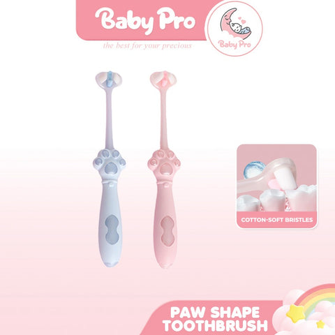 Baby Pro 5D Paw Shaped Toothbrush Ultra Soft Bristles For Gentle And Deep Cleaning