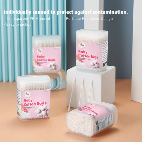 Baby Pro Baby Spiral Cotton Swabs Thin Buds 200pcs/pack