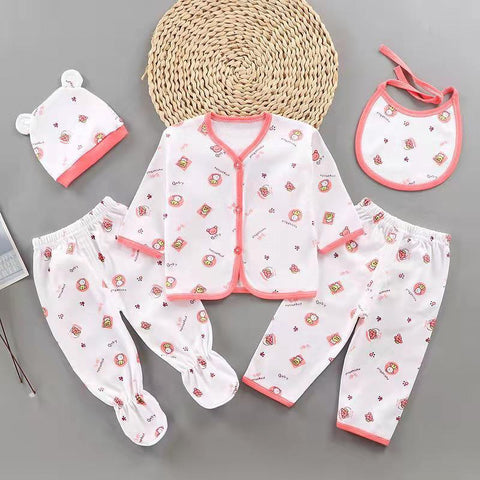 Baby Pro Cuddle Comfort 5-in-1 Pure Cotton Baby Clothes Set