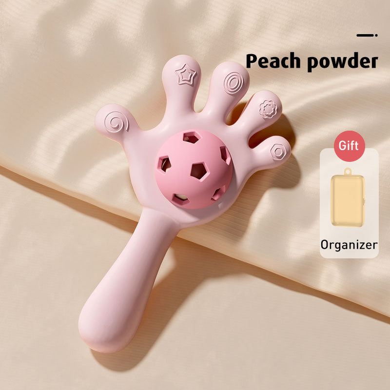 Baby Pro Silicone Hand Shape Rattle Teether Toy for Baby