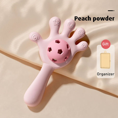 Baby Pro Silicone Hand Shape Rattle Teether Toy for Baby