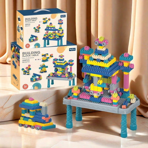 Smart Sprout Kids Educational Build And Play DIY Building Blocks Set With Stand