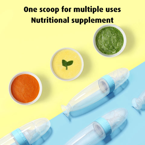 Baby Pro Baby Soft Silicone Squeeze Spoon Feeding Bottle