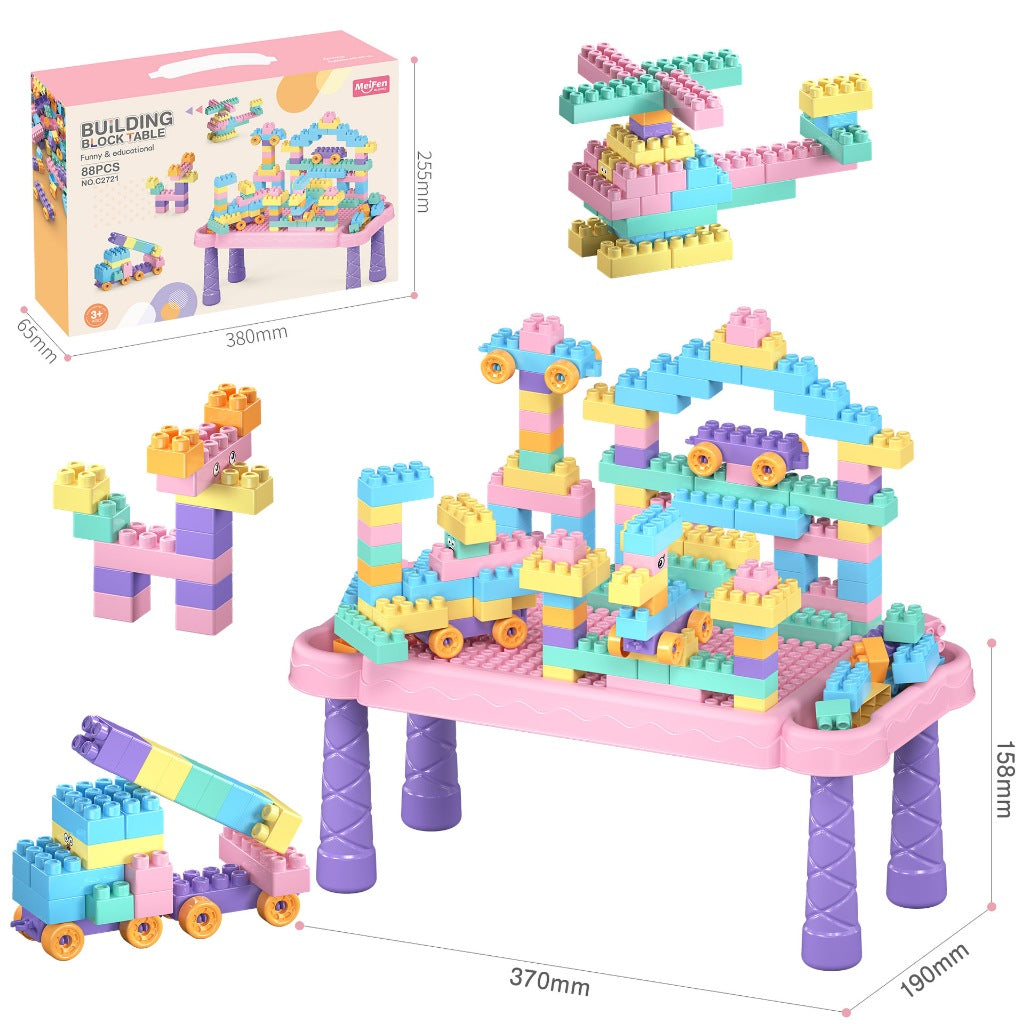 Smart Sprout Kids Educational Build And Play DIY Building Blocks Set With Stand