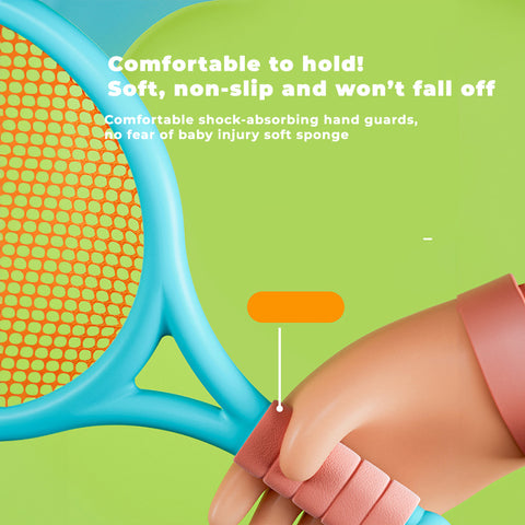 Baby Pro Kids Badminton/Tennis Rackets and Ball Toy Set Indoor and Outdoor Sports Play