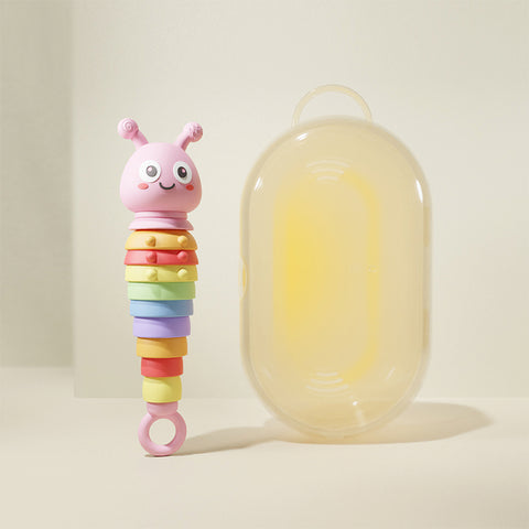 Baby Pro Multi-sensory Caterpillar Teething Rattle Toy