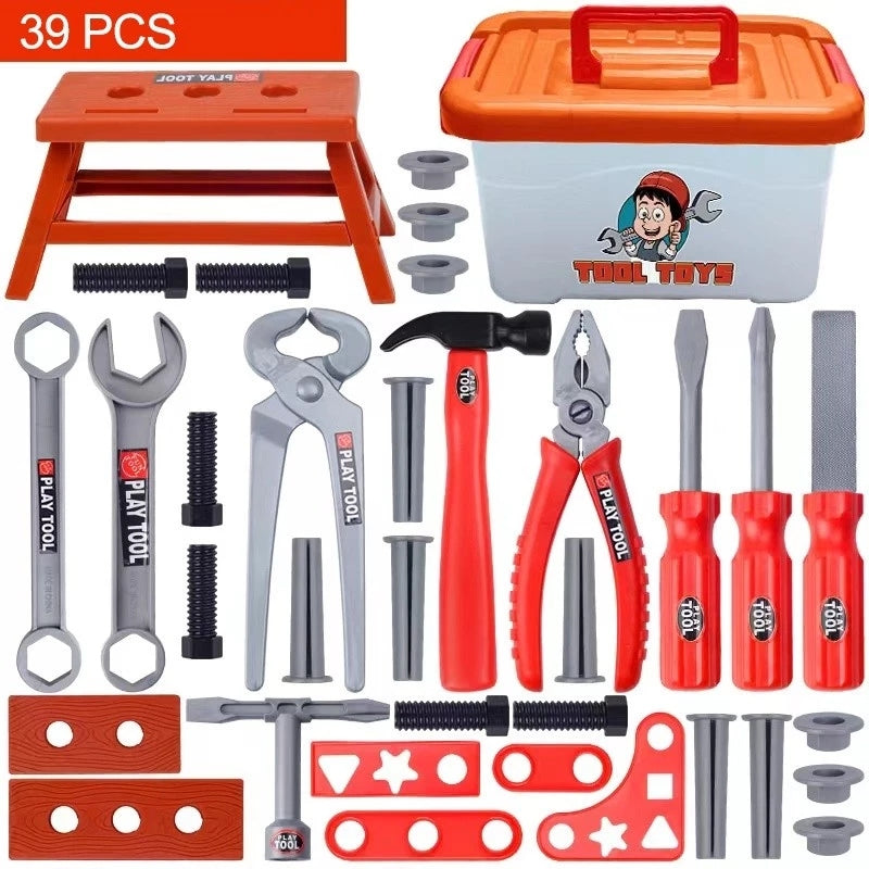 Smart Sprout Kids Toolbox Toy Set Pretend Play Repair Tools Toy Kit