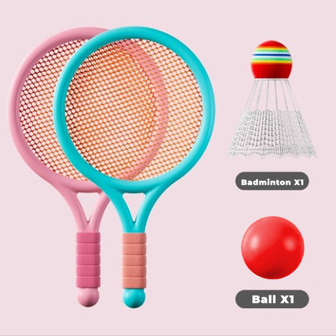 Baby Pro Kids Badminton/Tennis Rackets and Ball Toy Set Indoor and Outdoor Sports Play