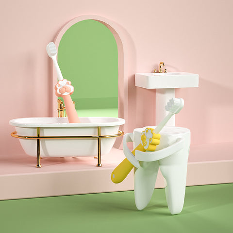 Baby Pro Cute Cartoon Shape Kids Soft Bristles Toothbrush