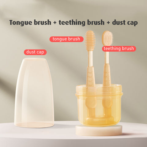 Baby Pro Nano Silicone Toothbrush Soft Oral Care Set