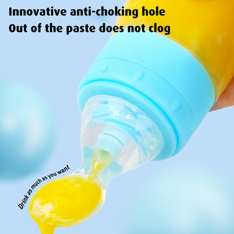 Baby Pro Baby Soft Silicone Squeeze Spoon Feeding Bottle