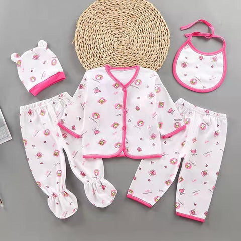 Baby Pro Cuddle Comfort 5-in-1 Pure Cotton Baby Clothes Set