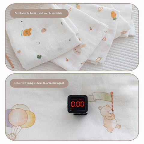Baby Pro Newborn Blanket Bamboo Fabric Muslin Soft Cotton Swaddle