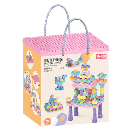 Smart Sprout Kids Educational Build And Play DIY Building Blocks Set With Stand