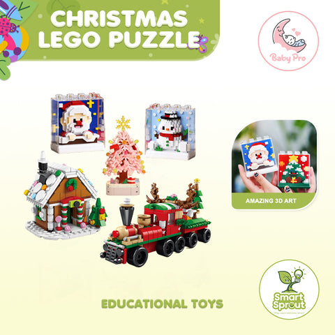 Smart Sprout Kids Christmas Series Lego Puzzle Building Blocks Toys Gift