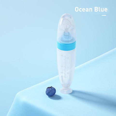 Baby Pro Baby Soft Silicone Squeeze Spoon Feeding Bottle