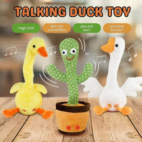 Smart Sprout Voice Repeating And Rechargeable Talking Duck Plush Toy